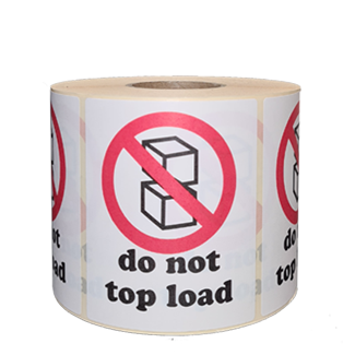 Etiketten Do Not Top Load